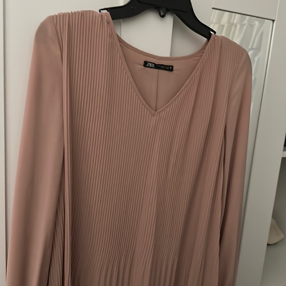 Zara pink maxi dress size xs